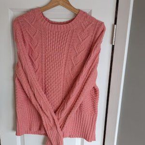 Gap Rose Colored Wool Blend Sweater